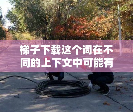 梯子下载这个词在不同的上下文中可能有不同的含义。以下是几种可能的解释