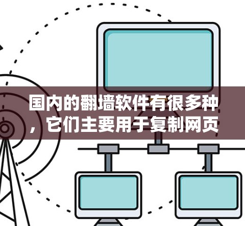 国内的翻墙软件有很多种，它们主要用于复制网页内容到外网，以防止访问非法网站或进行网络攻击。以下是一些常见的国内翻墙软件及其特点