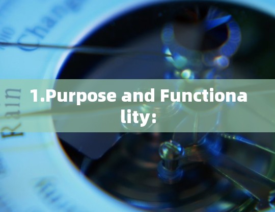 1.Purpose and Functionality: