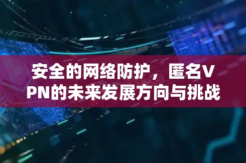 安全的网络防护，匿名VPN的未来发展方向与挑战
