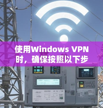 使用Windows VPN时,确保按照以下步骤进行操作,以确保安全和有效性 使用Windows VPN时,确保按照以下步骤进行操作,以确保安全和有效性