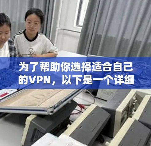 为了帮助你选择适合自己的VPN,以下是一个详细的参考指南,涵盖推荐的VPN类型、特点、适用网络、使用方法、注意事项、优缺点、使用时间和费用、地理位置限制、更新兼容性、客服支持以及适合的用户群体 为了帮助你选择适合自己的VPN,以下是一个详细的参考指南,涵盖推荐的VPN类型、特点、适用网络、使用方法、注意事项、优缺点、使用时间和费用、地理位置限制、更新兼容性、客服支持以及适合的用户群体