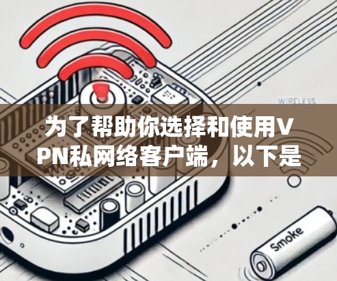 为了帮助你选择和使用VPN私网络客户端,以下是一些系统性的步骤和建议 为了帮助你选择和使用VPN私网络客户端,以下是一些系统性的步骤和建议
