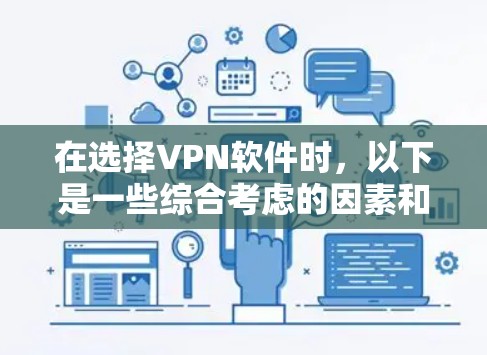 在选择VPN软件时，以下是一些综合考虑的因素和建议，帮助你做出明智的选择
