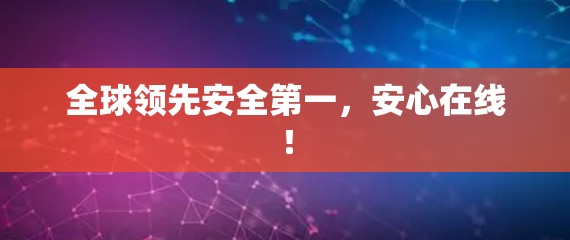 全球领先安全第一,安心在线! 全球领先安全第一,安心在线!