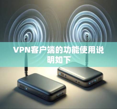 VPN客户端的功能使用说明如下 VPN客户端的功能使用说明如下