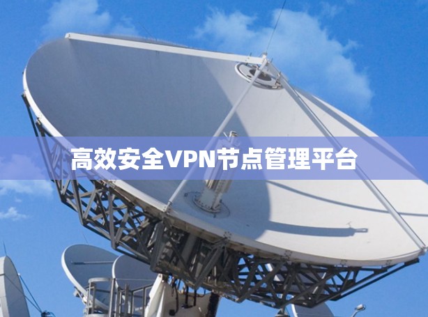 高效安全VPN节点管理平台 高效安全VPN节点管理平台