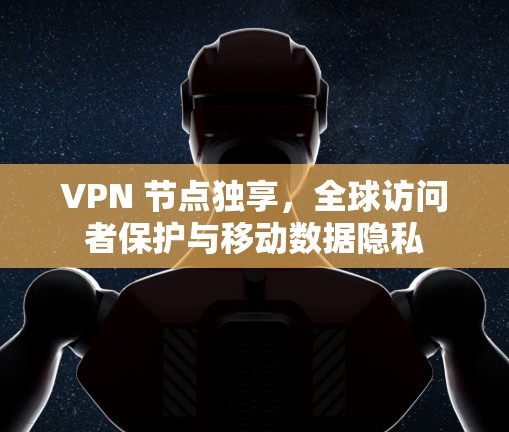VPN 节点独享，全球访问者保护与移动数据隐私