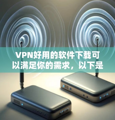 VPN好用的软件下载可以满足你的需求，以下是一些推荐的软件，它们简单易用，适合快速测试和简单的VPN使用