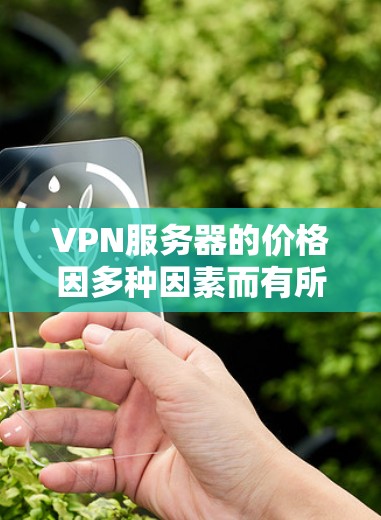 VPN服务器的价格因多种因素而有所差异，包括用户需求、预算和服务器配置。以下是一些关键点，帮助你更好地了解VPN服务器的价格和选择