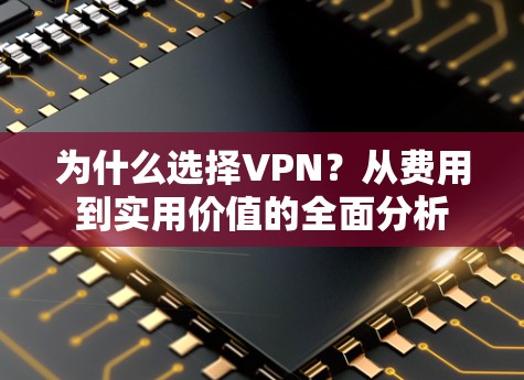 为什么选择VPN?从费用到实用价值的全面分析 为什么选择VPN?从费用到实用价值的全面分析