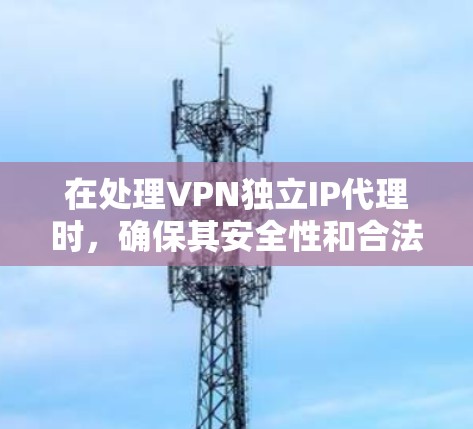 在处理VPN独立IP代理时，确保其安全性和合法性是非常重要的。以下是一些关键点