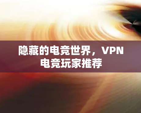 隐藏的电竞世界,VPN电竞玩家推荐 隐藏的电竞世界,VPN电竞玩家推荐