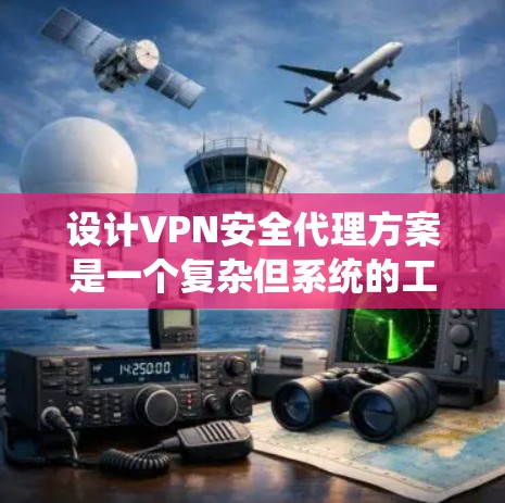 设计VPN安全代理方案是一个复杂但系统的工程，需要从多个方面进行仔细规划和实施。以下是详细的步骤指南