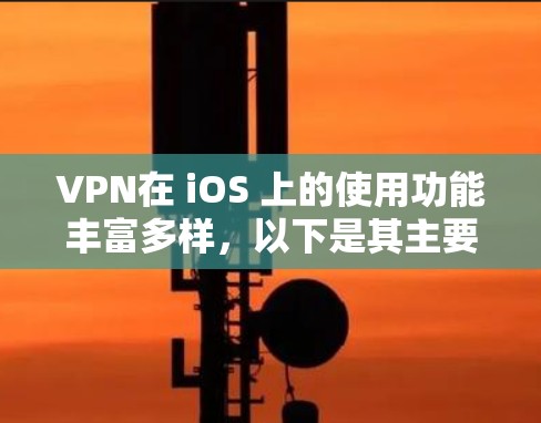 VPN在 iOS 上的使用功能丰富多样,以下是其主要功能分析